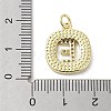 Rack Plating Brass Micro Pave Clear Cubic Zirconia Pendants KK-E102-33G-E-3