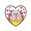 Flaming Animal Alloy Enamel Pins JEWB-G046-05J-1