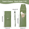 AHADERMAKER 4Pcs 4 Colors Portable PU Leather Makeup Brush Bag AJEW-GA0004-46-2