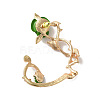 Alloy Rose Climber Wrap Around Stud Earrings for Women EJEW-A096-01D-3