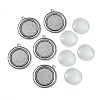 DIY Blank Tibetan Style Alloy Pendants Making Kit DIY-FS0005-80C-1