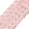 Transparent Glass Beads Strands GLAA-R041-8x8mm-A04-1