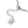 Brass Paperclip Chain Bracelets BJEW-H537-06AS-2