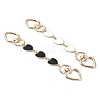 Alloy Enamel Heart Link Bag Chain FIND-YW00003-01-2