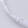 Natural Blue Lace Agate Beaded Necklaces NJEW-JN02492-04-2