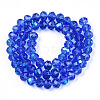 Electroplate Glass Beads Strands EGLA-A034-T1mm-L26-3
