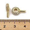 Oval Rack Plating Brass Micro Pave Cubic Zirconia Pendant Bails KK-S397-08A-3