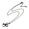 Halloween Series 202 Stainless Steel Cable Chain Cat Shape Pendant Necklaces NJEW-S005-01B-E-2