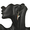 304 Stainless Steel MIYUKI Glass Seed Beads Bird Dangle Earrings EJEW-MZ00555-04-2