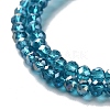 Electroplate Glass Beads Strands EGLA-R048-3mm-17-2