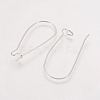 Brass Hoop Earrings Findings Kidney Ear Wires X-KK-EC221-NFS-NF-2