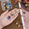 30Pcs Millefiori Glass Pendants PALLOY-PH01834-3