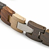 Wooden Watch Band Bracelets for Women Men BJEW-M306-02P-3