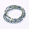 Electroplate Glass Beads Strands LS-EGLA-S057-3-2