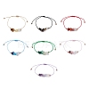 Gemstone Braided Bead Bracelet Sets BJEW-JB11013-1