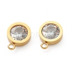 304 Stainless Steel Rhinestone Charms STAS-Z009-16G-3