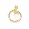Snake Shape Rack Plating Alloy Cuff Rings RJEW-Q163-013A-RS-2