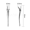 Stainless Steel Duck Hair Clip Findings STAS-CJ0001-153-4