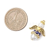 Pearlized Glass Pearl & Glass Pendants PALLOY-MZ00978-06-2