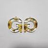 Transparent Epoxy Resin Pendants CRES-YW0002-12G-1