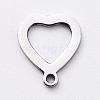 Non-Tarnish 304 Stainless Steel Open Heart Charms LS-STAS-G215-14P-1