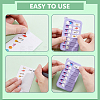 6 Bags 6 Colors ABS Plastic Memo Board Keychain KEYC-GA0001-57-3