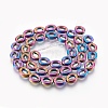 Electroplated Non-magnetic Synthetic Hematite Bead Strand G-E498-11-2
