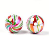 Printed Opaque Acrylic Beads MACR-T048-05D-2