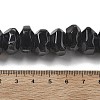 Natural Black Agate Beads Strands G-K392-A18-5