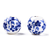 Handmade Porcelain Beads X-PORC-E021-02B-2