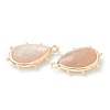 Natural Sunstone Pendants G-B009-02G-C-2