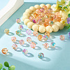 50Pcs Glass Pendants PALLOY-TAC0276-5