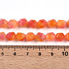 Dyed Natural White Jade Beads Strands X-G-T139-8mm-45V-5