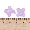 Frosted Transparent Acrylic Beads X1-OACR-P029-09B-04-3