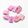 Electroplated Natural Agate Bead Strands G-G893-04-2
