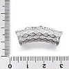 Brass Micro Pave Cubic Zirconia Tube Beads ZIRC-T004-60P-3