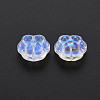 Transparent Electroplate Glass Beads GLAA-S190-021-C01-3
