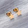 Ion Plating(IP) 304 Stainless Steel Ear Studs EJEW-P045-05G-4