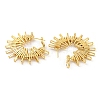 Rack Plating Brass Sun Hoop Earrings EJEW-K263-14G-2