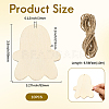 Unfinished Blank MDF Pendants Set for Painting Arts WOOD-WH20008-13A-2