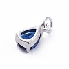 Brass Micro Pave Cubic Zirconia Pendants ZIRC-E164-64P-B-2