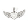 Alloy Pendant Cabochon Settings PALLOY-S107-002P-RS-1