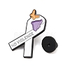 No Violence Awareness Ribbon Enamel Pins JEWB-C048-03C-EB-3