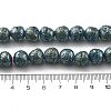 Electroplated Natural Lava Rock Beads Strands G-A251-D01-01A-4
