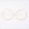 Brass Stud Earrings X-KK-T038-218G-1