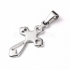 Tarnish Resistant 304 Stainless Steel Pendants STAS-L210-14P-2