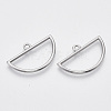 Alloy Open Back Bezel Big Pendants PALLOY-S132-002-1