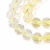 Crackle Transparent Glass Beads Strands GLAA-N063-8mm-08-3