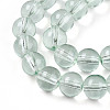 Baking Paint Transparent Glass Beads Strands DGLA-N006-8mm-08-3