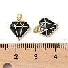 Brass Enamel Charms KK-Q039-05B-G-3